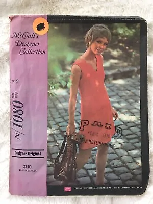 VTG McCALL’S DESIGNER COLLECTION CLOISTERS SHIFT DRESS SEWING PATTERN SZ 14 CUT • $4