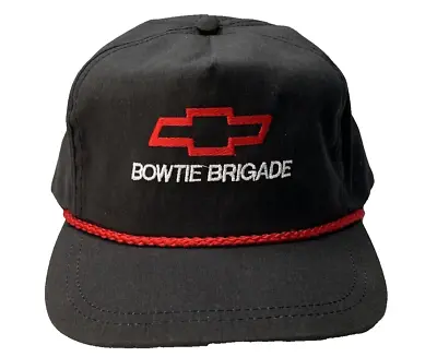 Vintage Chevrolet Bowtie Brigade Rope Made In USA Snapback Hat Free Fast Ship! • $49.95
