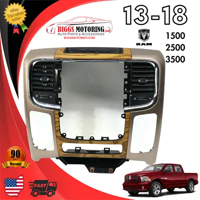 2013-2018 Dodge Ram Instrument Center Dash Radio Bezel 1WP181X9AC • $299.99