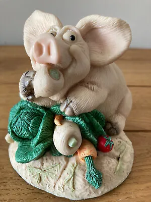 Collectable Ceramic Humourous Piggin Out By David Corbridge 1997 Handmade UK.  • £5