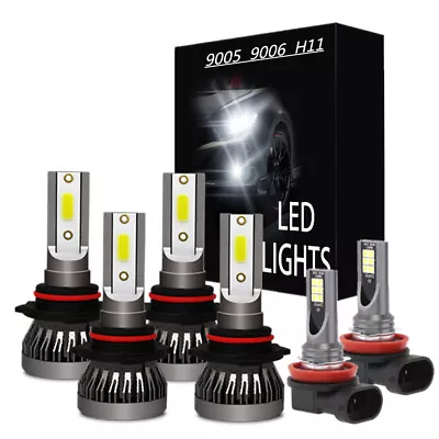 For Volvo VNL VNM 630 670 730 780 2004-2015 - LED Headlight Bulb + Fog Light KIT • $51.99