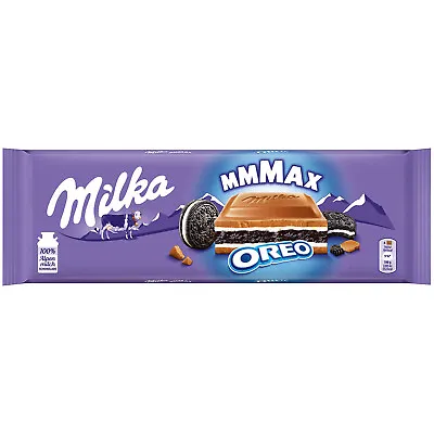 300g MILKA MMMAX Oreo XL Cookies & Cream Filled Milk Chocolate Bar Sweets Snacks • £6.99