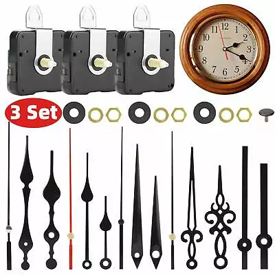 Quartz Clock Movement Mechanism DIY Repair Hands Replacement Parts Tools Kit 30X • $9.48