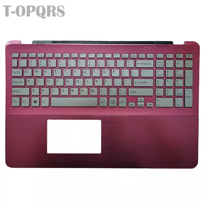 $40.34 • Buy New For Sony VAIO SVF15A SVF15A1C5E Pink Palmrest & US Keyboard With Backlit
