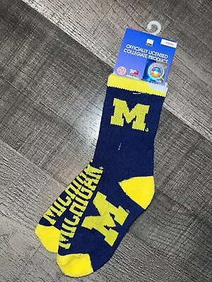 Michigan Wolverines Ncaa Team College 1/4 Length Socks Youth Kids • $8.45