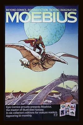 Moebius The Collected Fantasies Of Jean Giraud Promotional Poster • $380