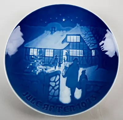 Bing & Grondahl B&G Denmark Christmas Plate Country Christmas 1973 Vintage  • $19.95