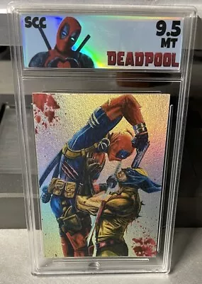 Deadpool Vs Wolverine Holographic Novelty Card Graded 9.5 Scc Grading • $18