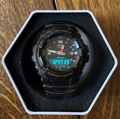 CASIO G-Shock G-100 Analog & Digital Watch Rubber Strap Module 5158 New Battery • $35