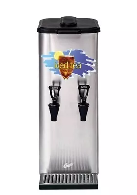 Wilbur Curtis 3 Gal. Dual Iced Tea Dispenser For BIB Stainless Steel TCC2 NOS • $129