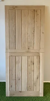 Exterior Front Door Rustic Solid Oak Stable Door 33” X 78” Barn Cottage Door • £1035