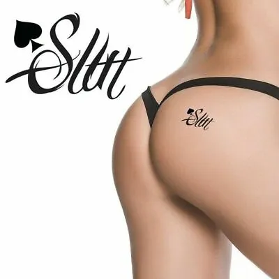 Hot Sex Slut Queen Of Spades Temporary Tattoo Sticker Press On Fetish Sexy Wife • £2.59