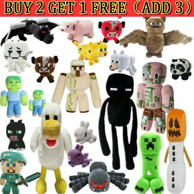 £5.99 • Buy Minecraft Animal Plush Kids Toy Soft Stuffed Doll Birthday Plushies Xmas Gift