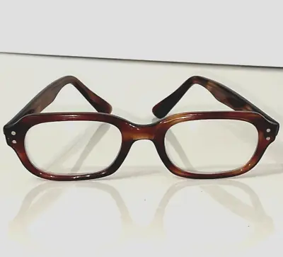VTG American Optical Womens Eyeglasses AO RED DOT 5 1/2 Tortoise Ladies JCS • $44.99