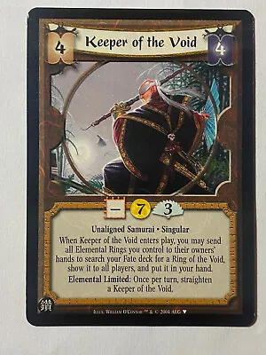 Keeper Of The Void-legend Of The Five Rings Ccg(l5r)-promo-2004 • $3