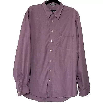 Eddie Bauer Wrinkle Resistant Button-Down Dress Shirt Cotton Men's Size Tall XL • $16.99