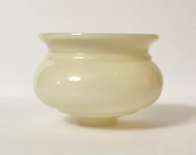 Antique 20s 30s Art Deco Victorian Custard Glass Chandelier Slip Shade Cup/Dish • $40.38