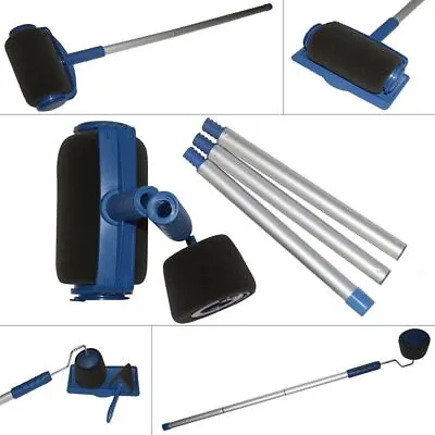 8PCS Paint Runner Pro Set  Roller Brush Edger Handle Tool Kit Wall Painting UK • £11.99