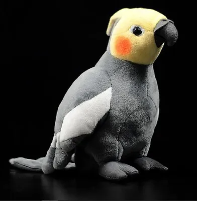 18cm Gray Cockatiel Parrot Bird Plush Toy Stuffed Animal Soft Doll Kids Gift Hot • $15.45