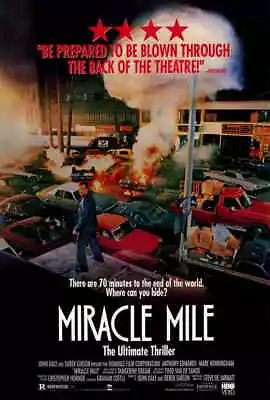 MIRACLE MILE 27x40 Movie Poster - Licensed | New | USA | Theater Size [A] • $24.99