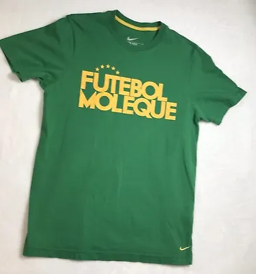 $12.99 • Buy Nike Slim Fit Large Futebol Moleque CBF Brasil Green T Shirt