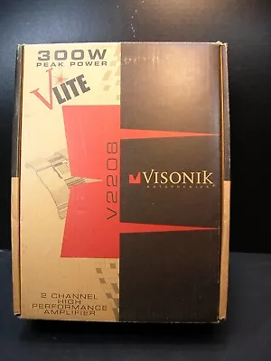 NIB Unused VISONIK V2208 300w 2-CHANNEL High Performance AMPLIFIER • $59.99