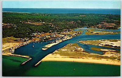 Martha's Vineyard Massachusetts Menemsha Village & Harbor Aerial View Unposted • $6.44