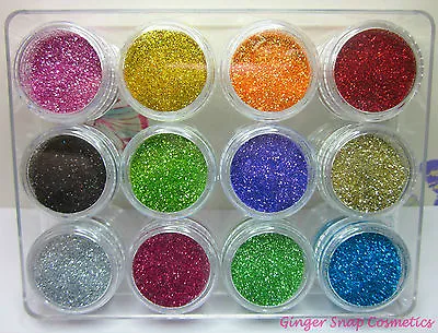 Glitter Dust Pots Extra Fine Loose For Face Body Nail Art Eye Shadow Crafts Kids • £2.49