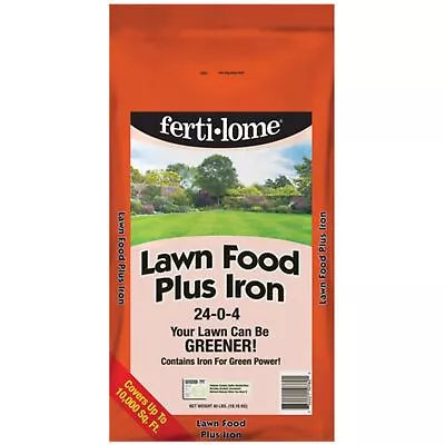 VPG (#10760) Fertilome Lawn Food Plus Iron 24-0-4 40# (10M) • $54.99