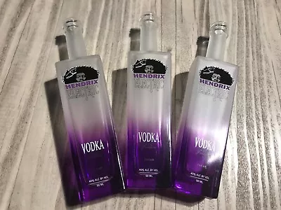 ☕Lot Of 3 Jimi Hendrix Electric Purple Vodka 50ml **Empty** Glass Bottle Only☕B4 • $17.99