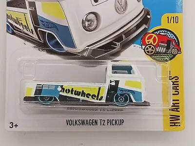 ☆ 1968 VW Transporter Pickup 2017 HW Art Cars 1/10 White #DVB78 295/365 • $5.99