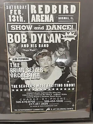 $100 • Buy Original Rare 1999 Bob Dylan Brian Setzer Concert Poster Normal IL