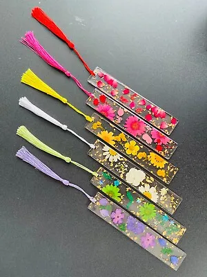 Pressed Flower Bookmark Dried Flower Resin Bookmarks Reading Page Markers • £3.99