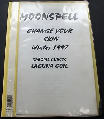 Moonspell Lacuna Coil Itinerary Change Your Skin European Winter Tour 1997 • £35