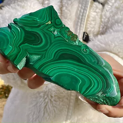 435G Natural Glossy Malachite Transparent Cluster Rough Mineral Sample • $0.99