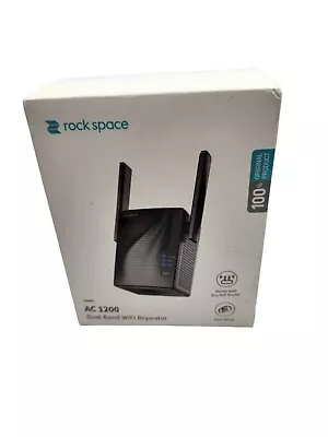 Rock Space AC1200 Dual Band WiFi Repeater With Access Ethernet Port - Black • $13.95