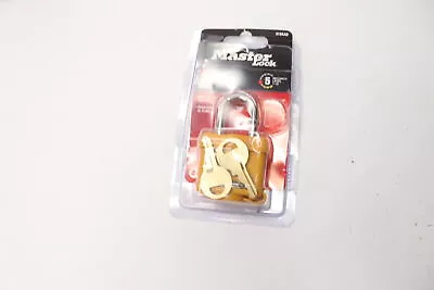 Master Lock Outdoor Padlock With Keys Plastic-Coated Steel 1-3/4  Wide 315KAD • $11.78