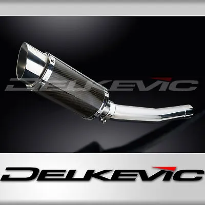 Yamaha YZF-R6 1998-2002 Delkevic Slip On 8  Round Carbon Exhaust Muffler Kit • $319.99