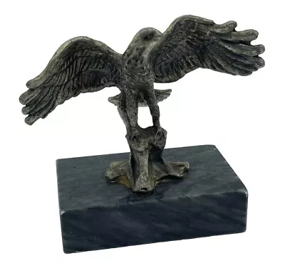 Eagle Bronze Metal Marble Base Statue Decor USA Office Decor Sculpture 3  USA • $22