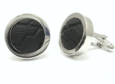 £23.95 • Buy Bike Tyre Cufflinks Made From Real Bicycle Tyres Wedding Gift Cycling Fan Chain