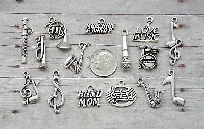 15pc Or 5pc Marching Band Charm Set Lot Collection / TubaInstrument Music Note • $7.50