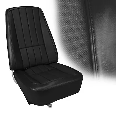 Seat Covers For 1968 Corvette C3 Basketweave Black Leather OE Style • $970.95