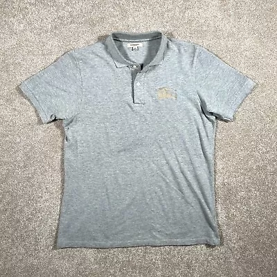 Burberry Brit Polo Shirt Grey Mens Size Small Short Sleeve Designer • $21.96