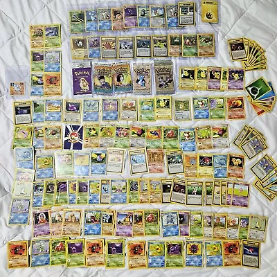 Vintage Pokemon Card Collection Lot Binder 1999 Holo Base Fossil Jungle 1st Ed. • $240