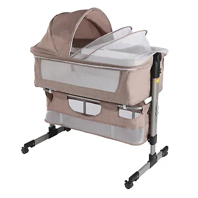 Portable Baby Bassinet Bedside Sleeper Fit Baby Easy Folding Crib With Storage • $108.30