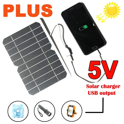 $9.39 • Buy 5V 10W Solar Panel Car Battery Maintainer Trickle Charger Portable Power Backup