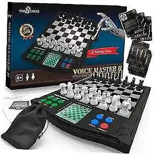  Classic Voice Master Electronic Chess Set - Smart Electronic Chess Board With  • $125.30