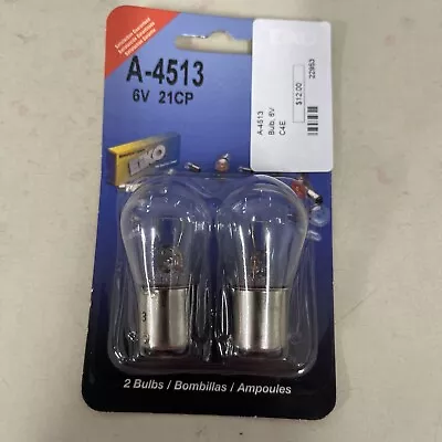 Turn Signal Light Bulb Flasher Lamp - 6 Volt 21 Watt - 21cp A4513 Moto  1129 • $12