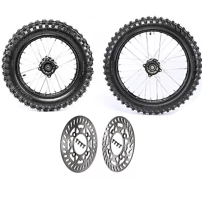 $239.18 • Buy 15mm 70/100-17+90/100-14 Tire Rim Disc Rotor For Pit Bike CR85/YZ85/KX85/RM85 80