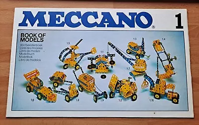 MECCANO Book Of Models - Set 1 - Year 1978 • £2